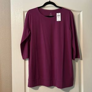 JJill 3/4 sleeve tee